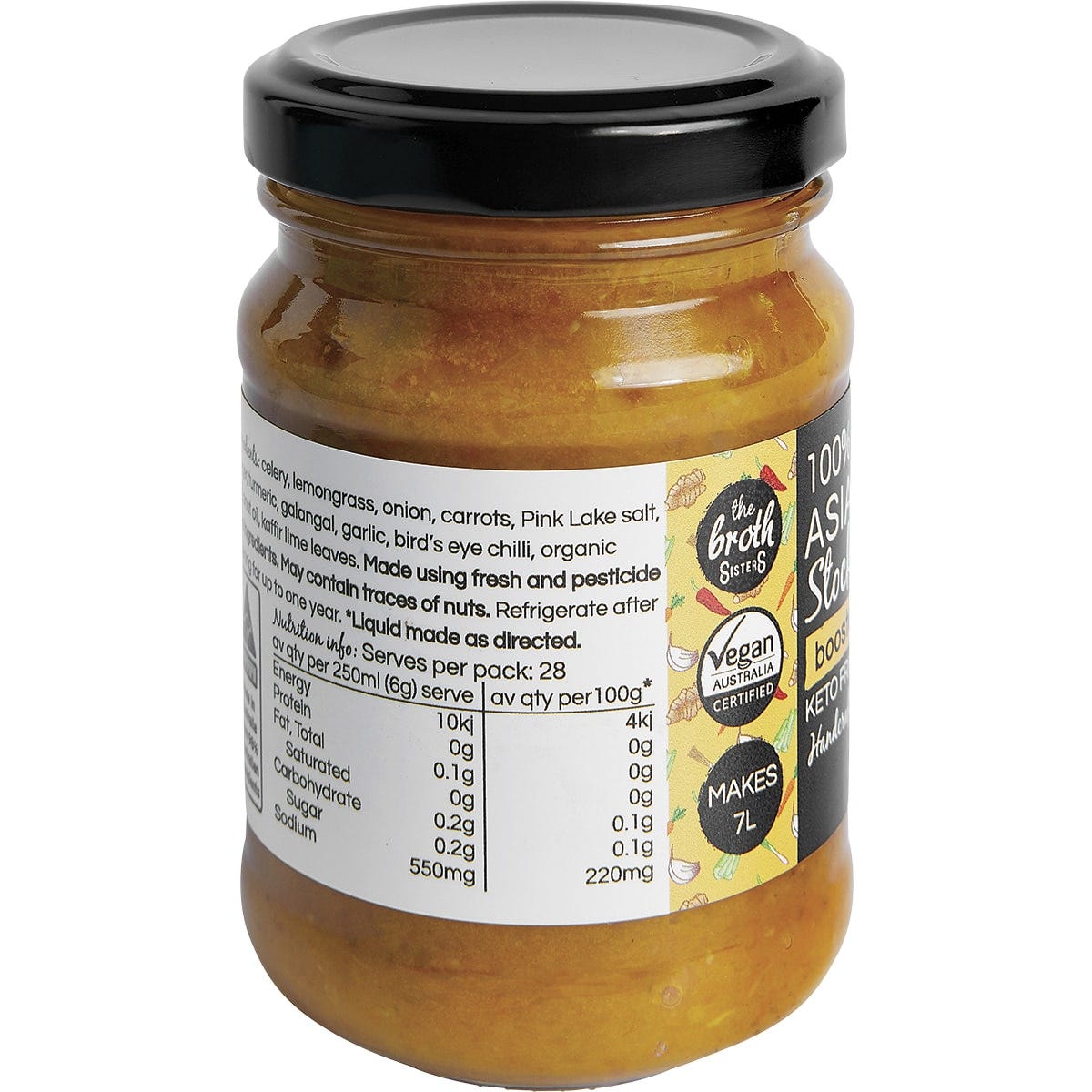 The Broth Sisters Stock Concentrate Asian Veggie with Turmeric 170g