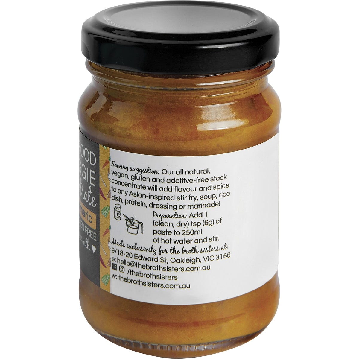 The Broth Sisters Stock Concentrate Asian Veggie with Turmeric 170g