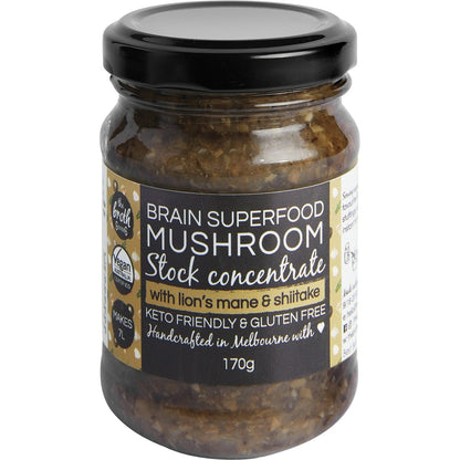 The Broth Sisters Stock Concentrate Superfood Mushroom with Lions Mane 170g