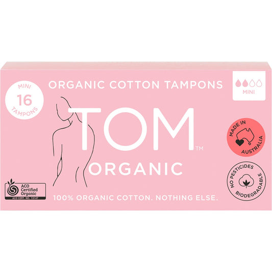 TOM Organic Tampons Mini 12x16pk