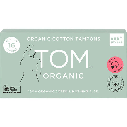 TOM Organic Tampons Regular 12x16pk