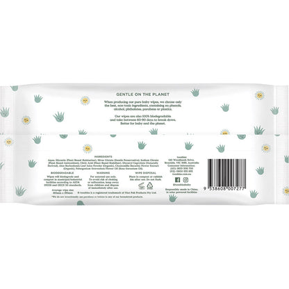 Tooshies Pure Baby Wipes Aloe Vera & Chamomile 70pk