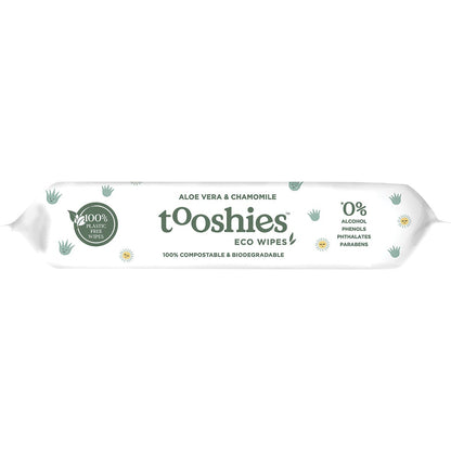 Tooshies Pure Baby Wipes Aloe Vera & Chamomile 70pk