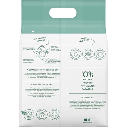 Tooshies Eco Wipes Value Pack Aloe Vera & Chamomile x4