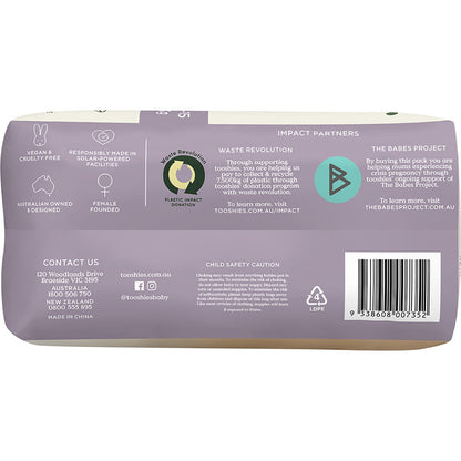 Tooshies Eco Nappies Size 4 Toddler 10-15kg 2x36pk