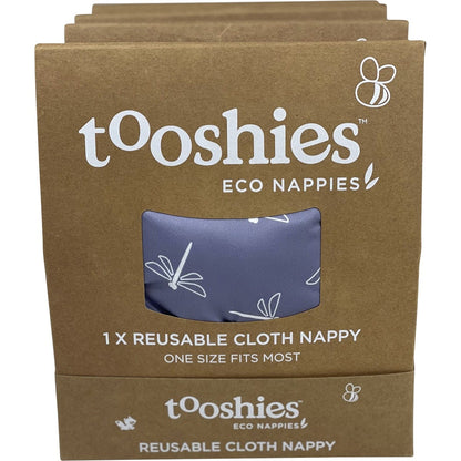 Tooshies Reusable Nappy One Size Fits Most 4-17kg x4