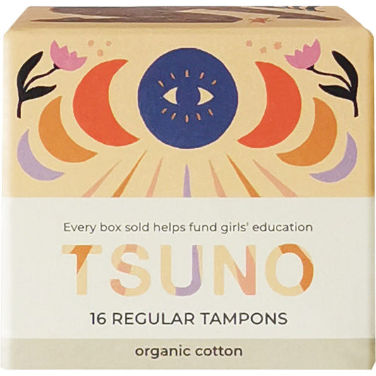 Tsuno Organic Cotton Tampons Regular 16pk