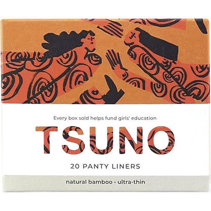 Tsuno Natural Bamboo Panty Liners Ultra Thin 20pk