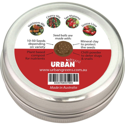 Urban Greens Seed Balls for Planting Tomato Garden 20 per Tin