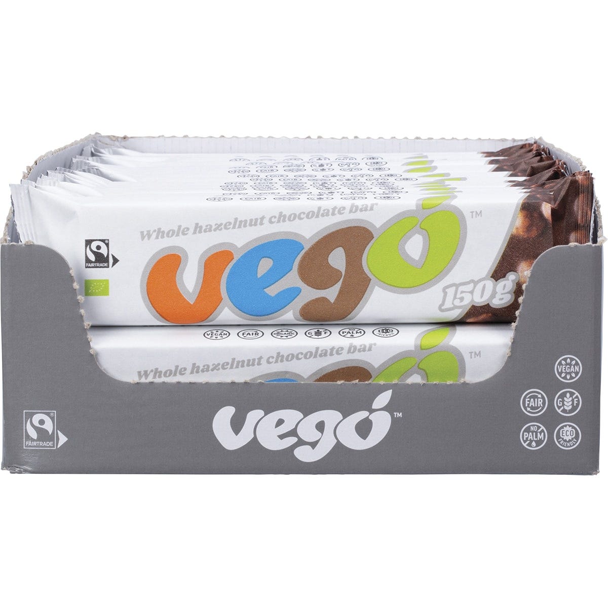 Vego Whole Hazelnut Chocolate Bar 20x150g