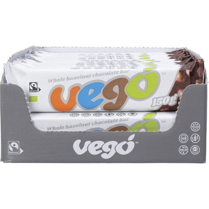 Vego Whole Hazelnut Chocolate Bar 20x150g