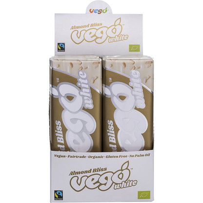 Vego White Chocolate Bar Almond Bliss 18x50g