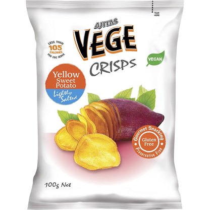 Vege Chips Vege Deli Crisps Yellow Sweet Potato 6x100g