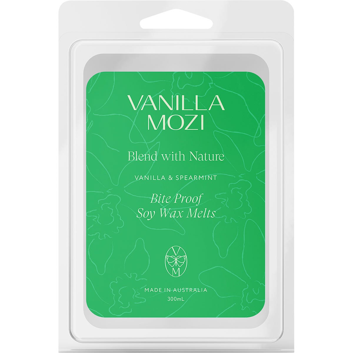 Vanilla Mozi Bite-Proof Soy Wax Melts Vanilla & Spearmint 6pk