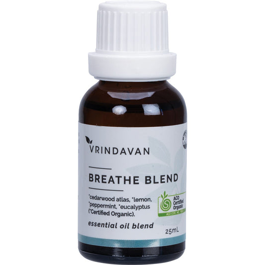 Vrindavan Essential Oil 100% Breathe Blend 25ml