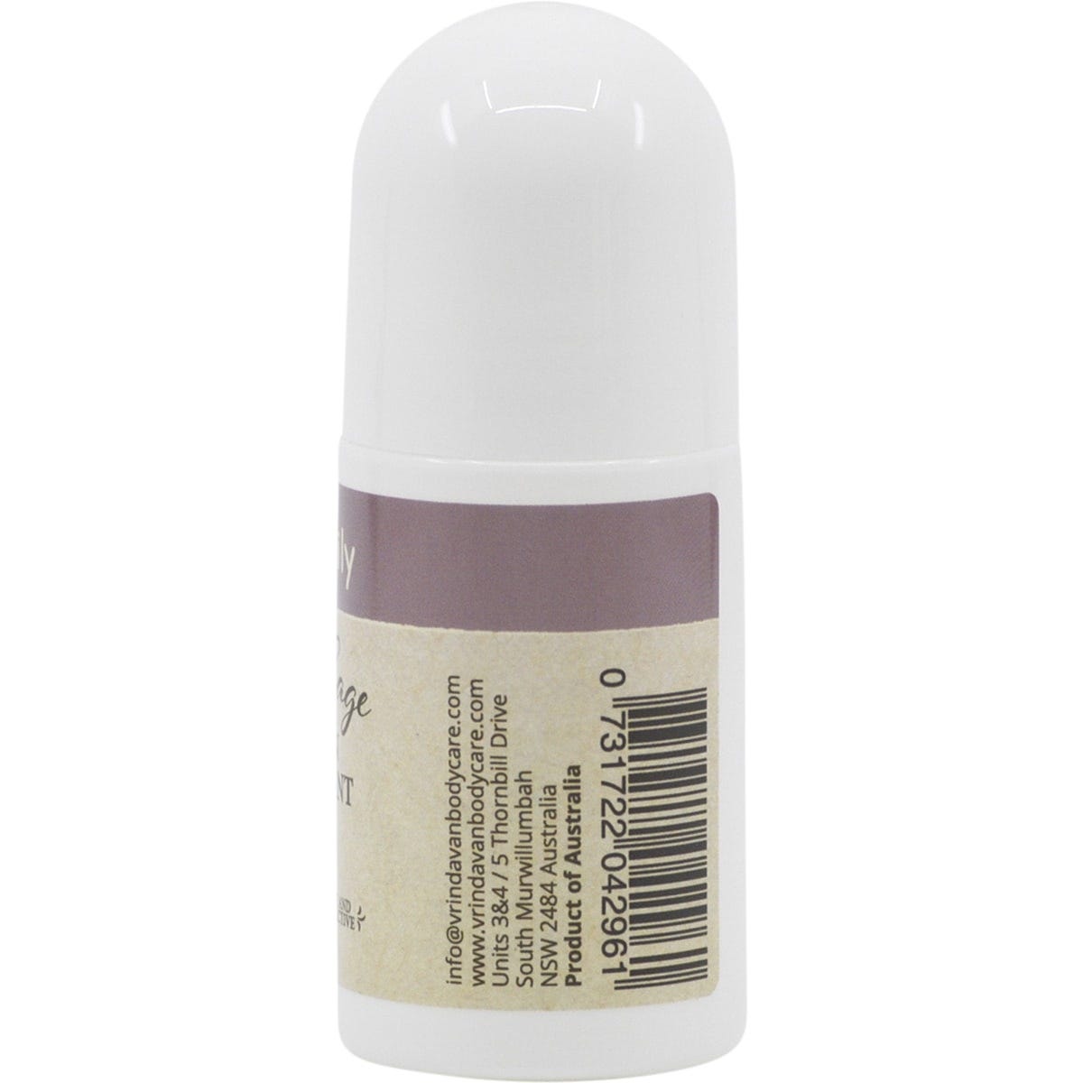 Vrindavan Roll-On Deodorant Eco Family Clary Sage Aluminium Free 60ml