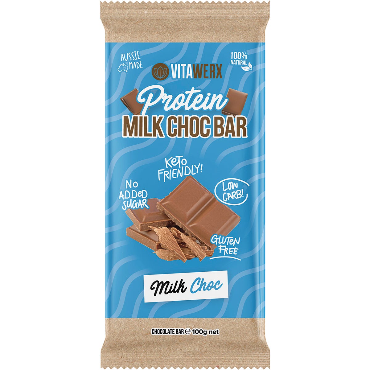 Vitawerx Protein Milk Chocolate Bar 12x100g