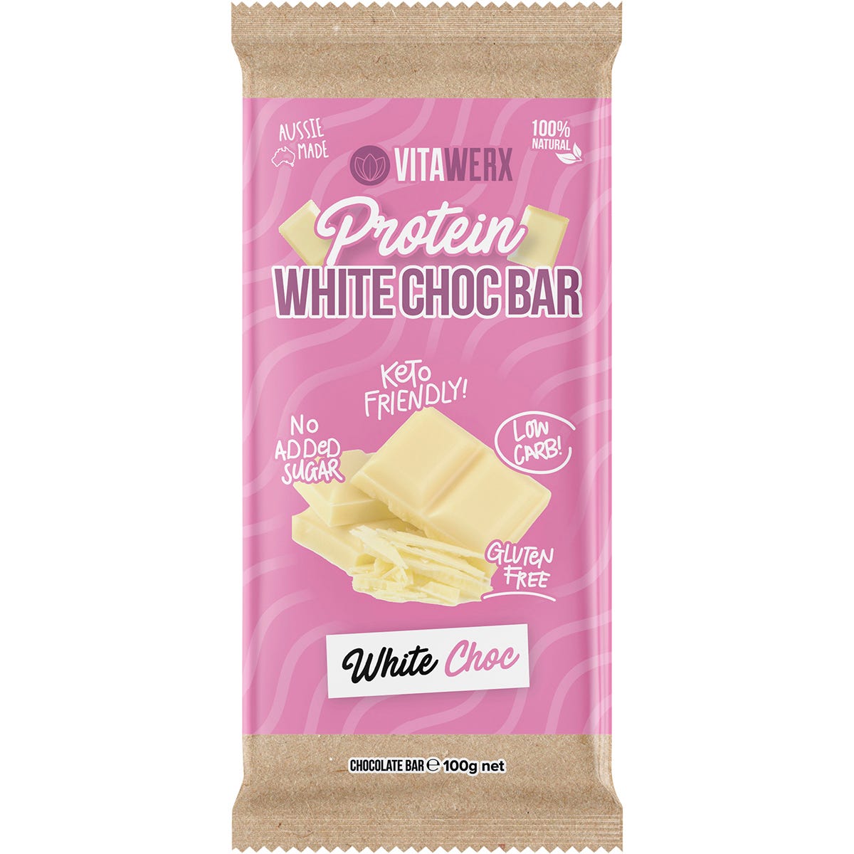 Vitawerx Protein White Chocolate Bar 12x100g