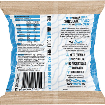 Vitawerx Puff'd Protein Crisps Milk Choc 10x60g