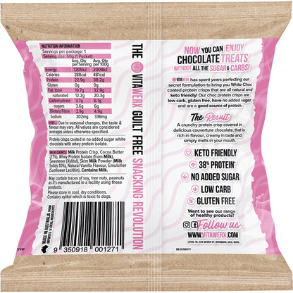 Vitawerx Puff'd Protein Crisps White Choc 10x60g