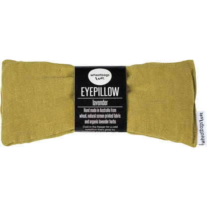 Wheatbags Love Eyepillow Luxe Linen Pistachio Lavender Scented