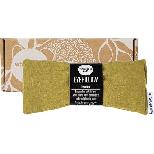 Wheatbags Love Eyepillow Luxe Linen Pistachio Lavender Scented