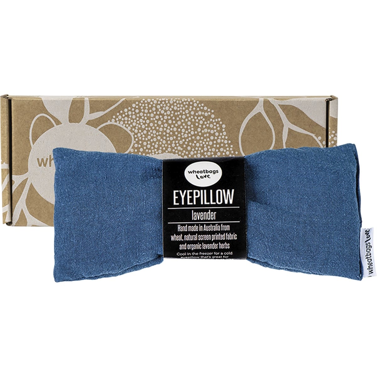 Wheatbags Love Eyepillow Luxe Linen Ocean Lavender Scented