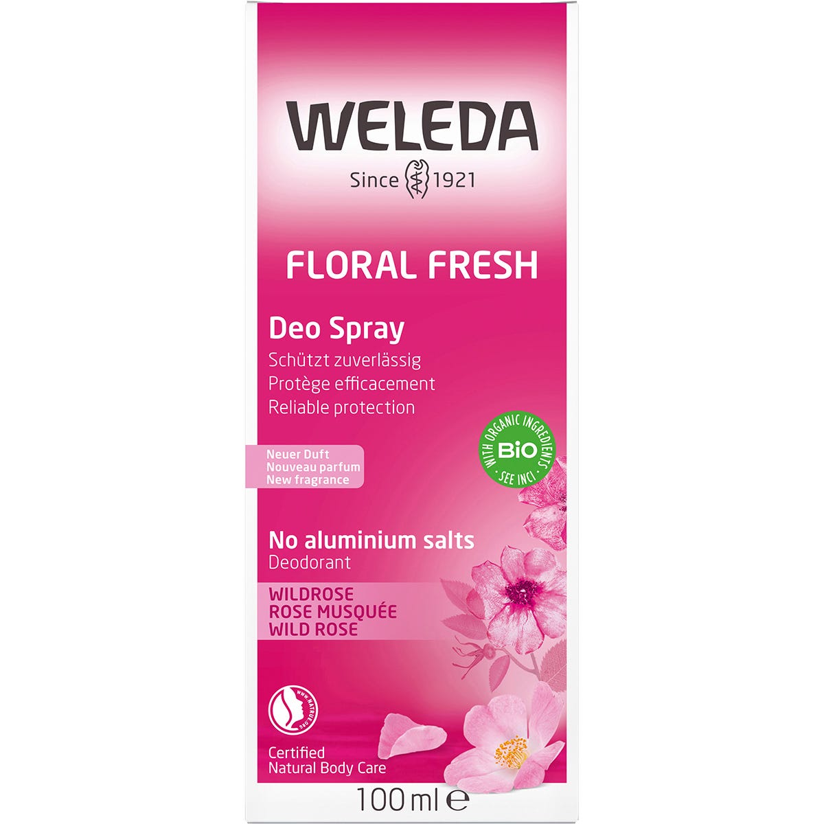 Weleda Deo Spray Floral Fresh Wild Rose 100ml