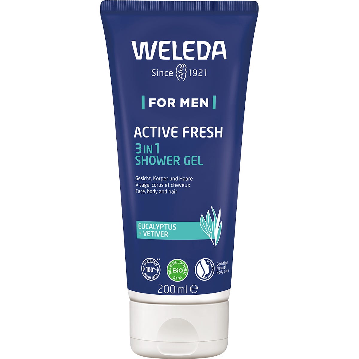 Weleda Active Fresh 3 in 1 Shower Gel Men 200ml