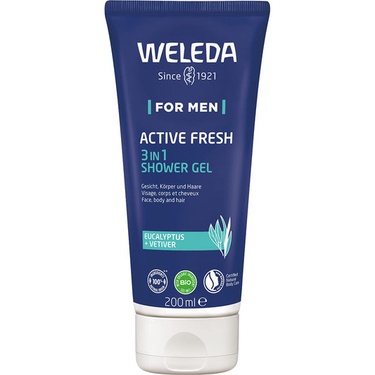 Weleda Active Fresh 3 in 1 Shower Gel Men 200ml