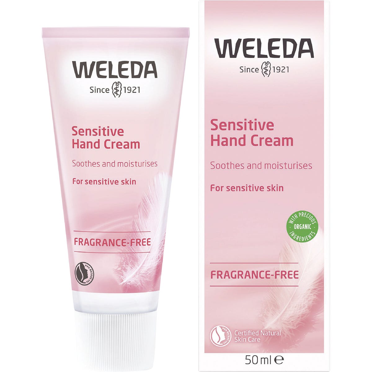 Weleda Sensitive Hand Cream Fragrance Free 50ml