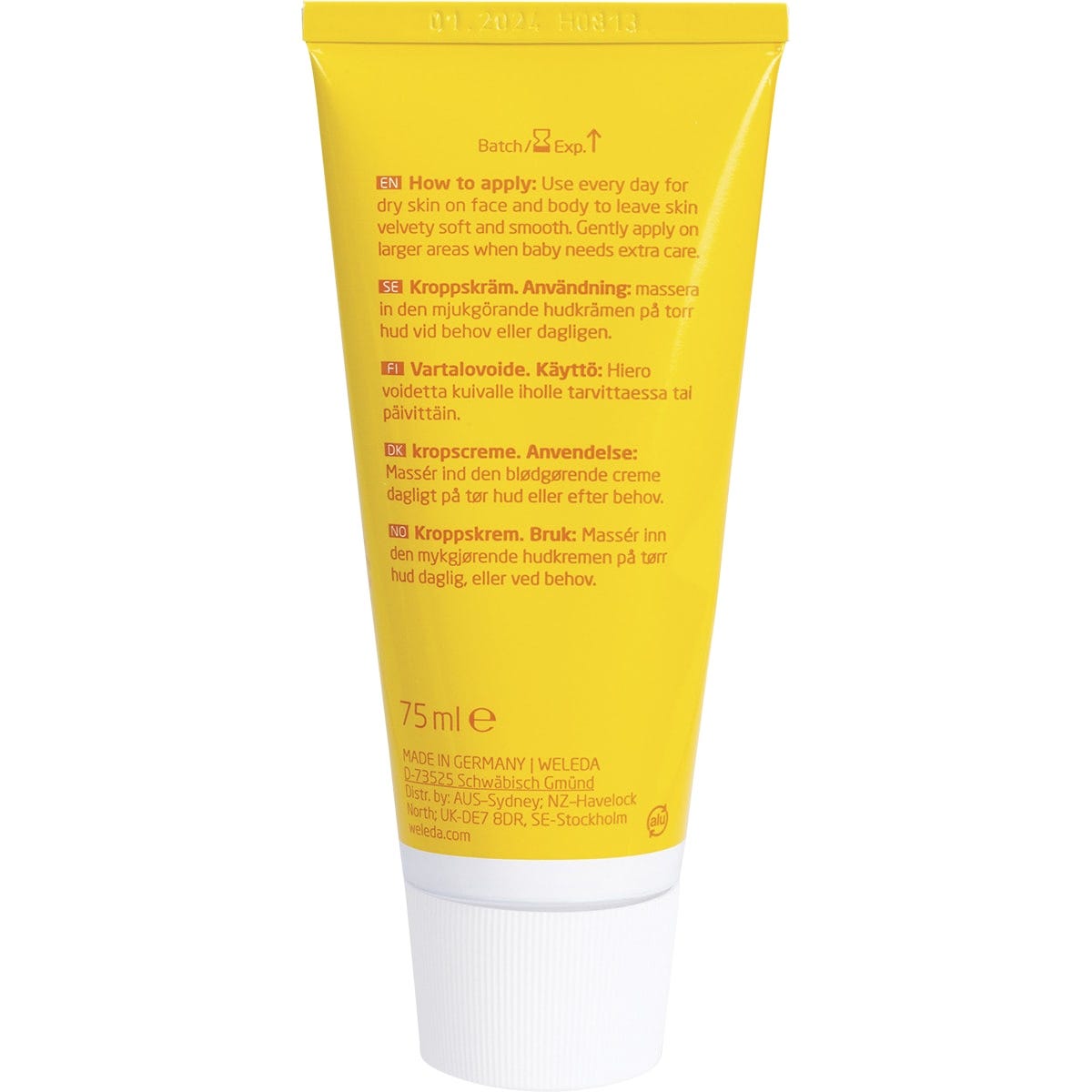 Weleda Calendula Intensive Body Cream Baby 75ml