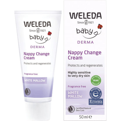 Weleda White Mallow Nappy Change Cream Fragrance Free 50ml