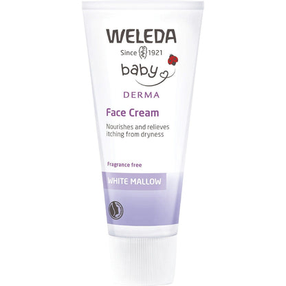 Weleda White Mallow Face Cream Baby Derma Fragrance Free 50ml