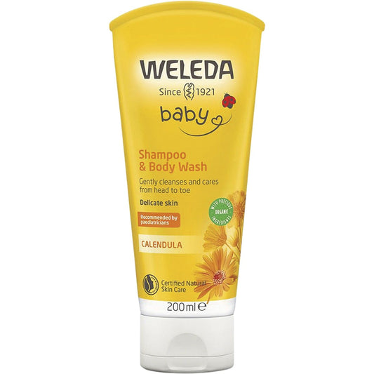 Weleda Calendula Shampoo & Body Wash Baby 200ml