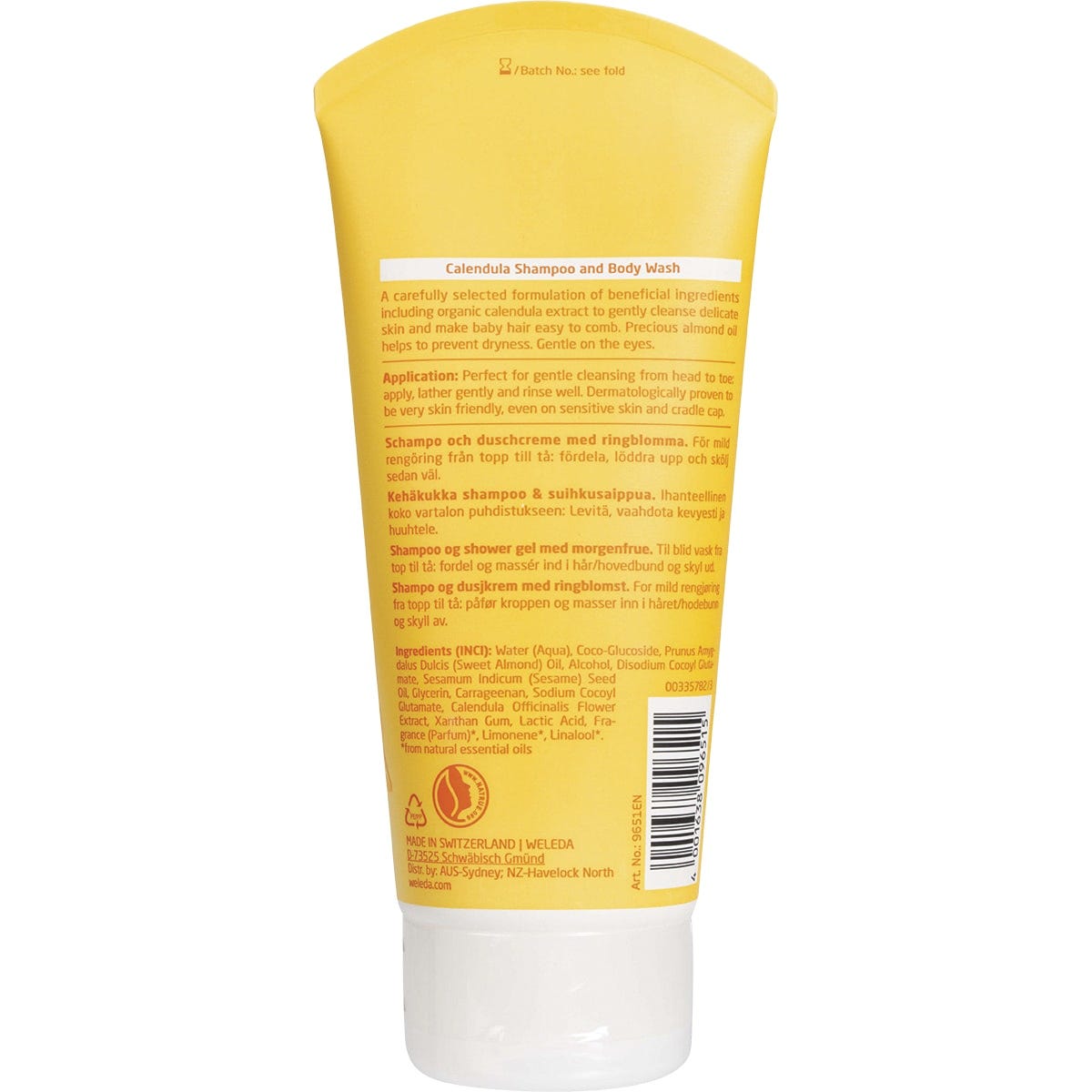 Weleda Calendula Shampoo & Body Wash Baby 200ml