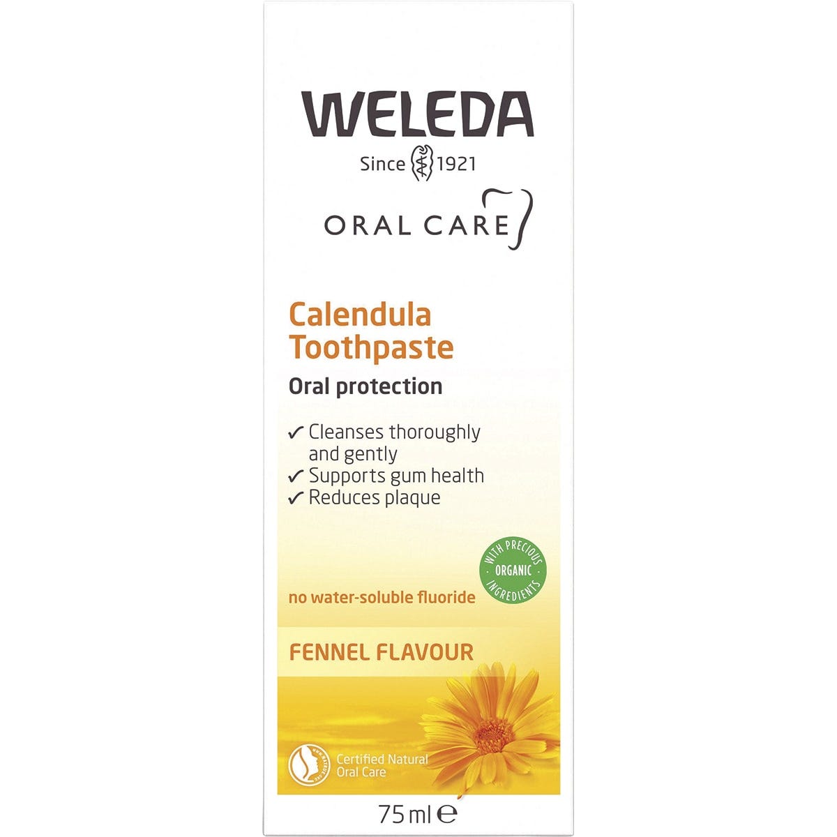 Weleda Toothpaste Calendula Fennel Flavour 75ml