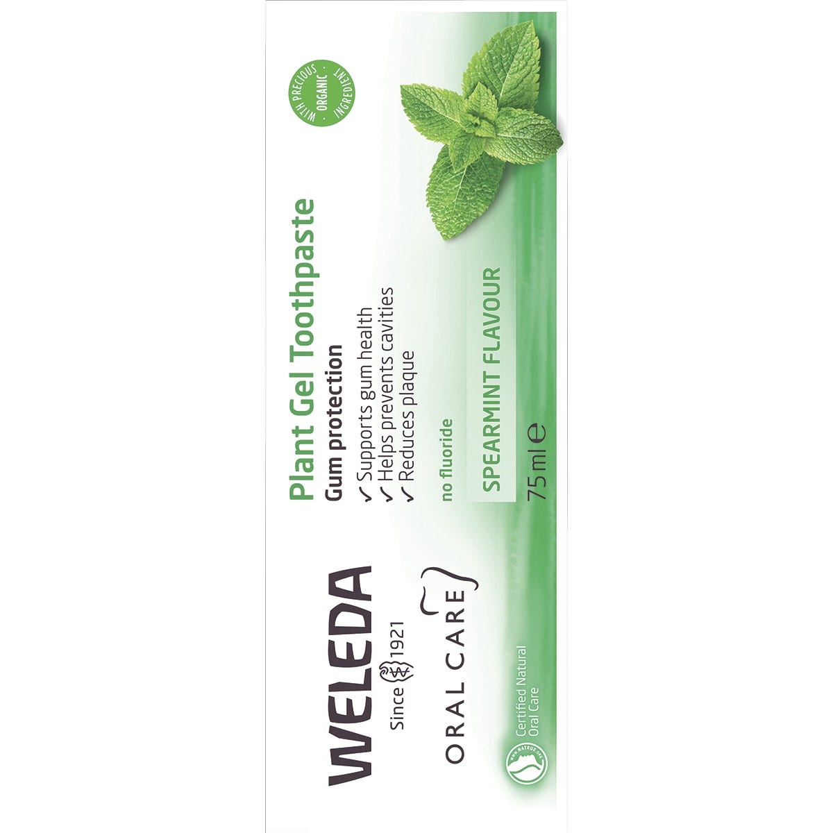 Weleda Toothpaste Plant Gel Spearmint Flavour 75ml