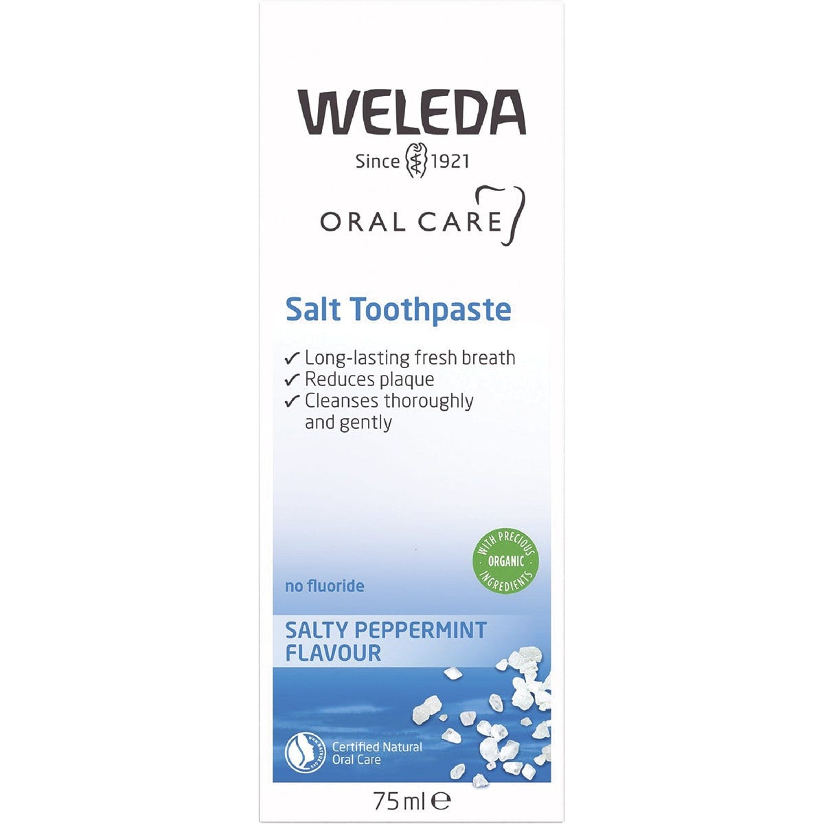 Weleda Toothpaste Salt Salty Peppermint Flavour 75ml