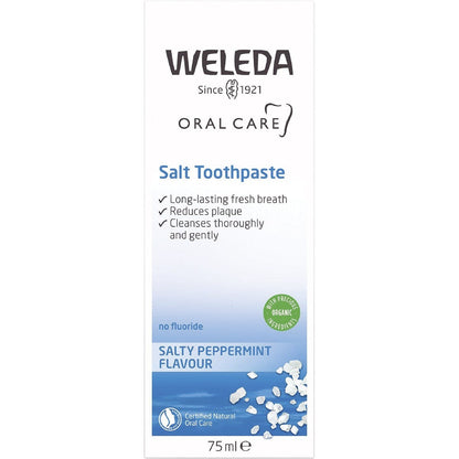 Weleda Toothpaste Salt Salty Peppermint Flavour 75ml