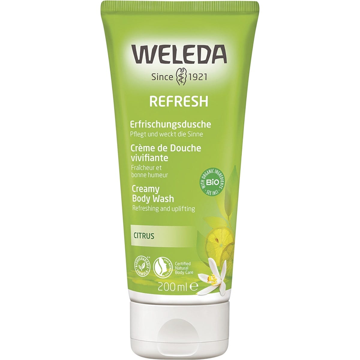 Weleda Refresh Creamy Body Wash Citrus 200ml