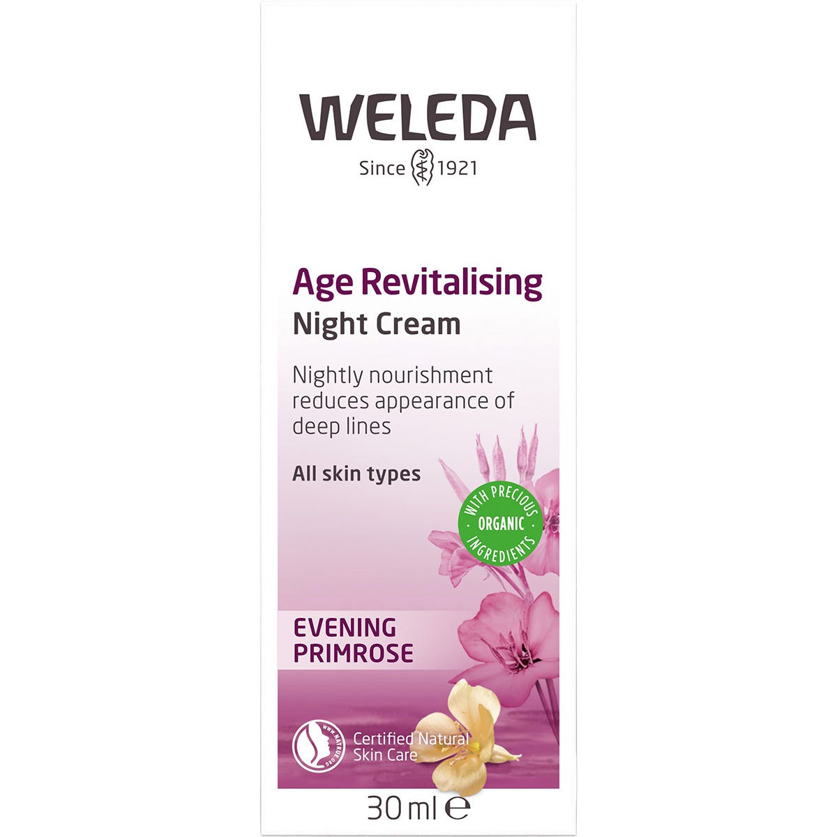 Weleda Age Revitalising Night Cream Evening Primrose 30ml