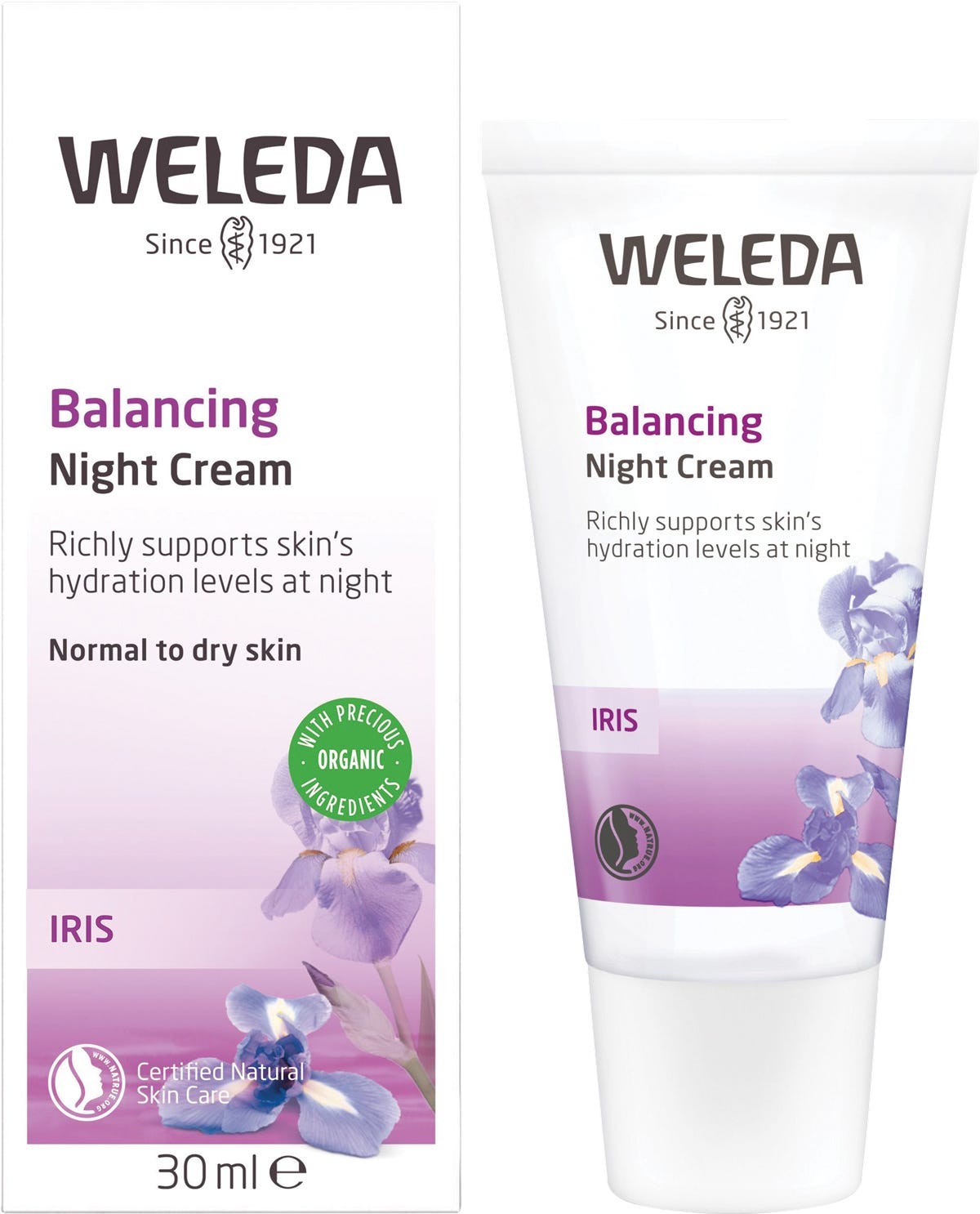 Weleda Balancing Night Cream Iris 30ml