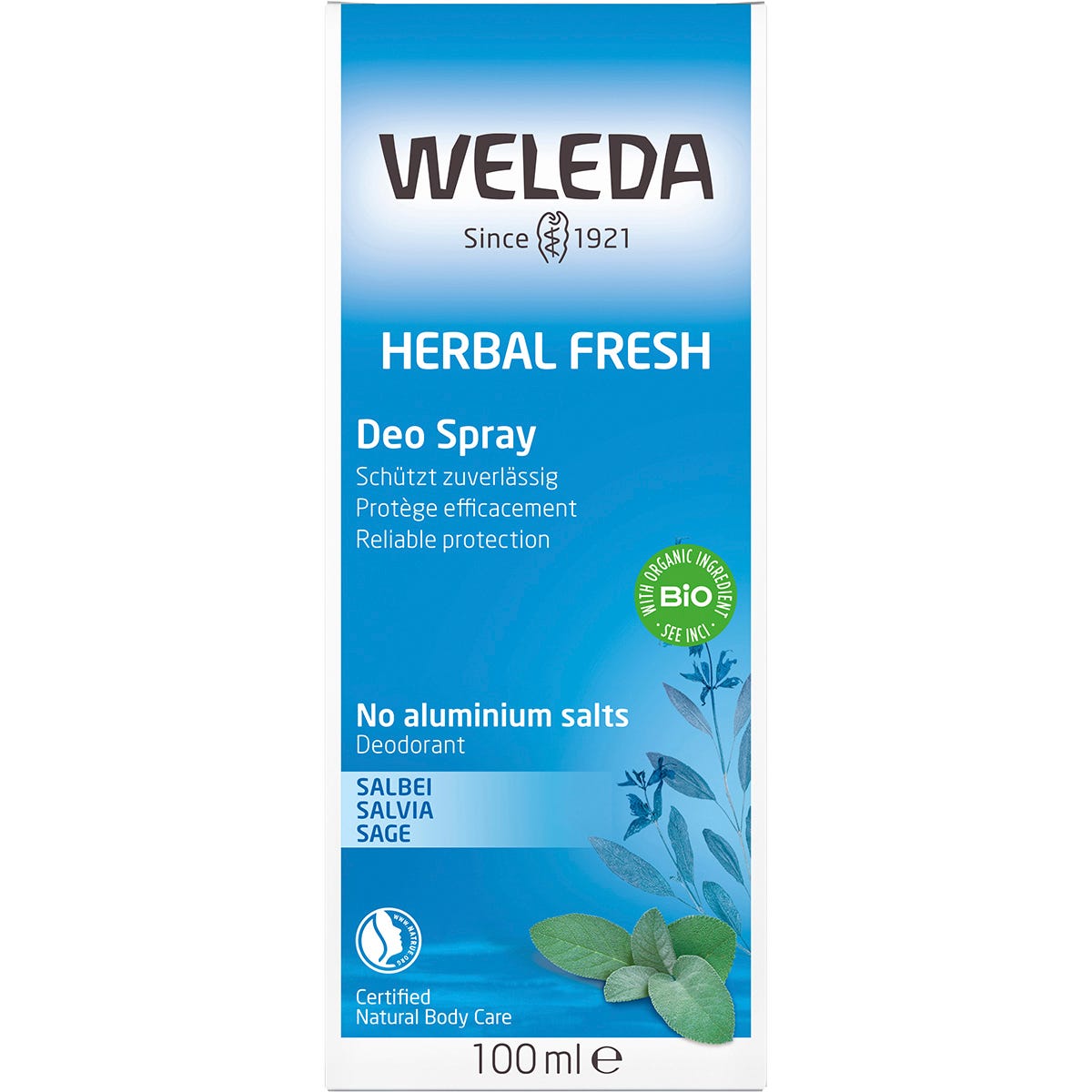 Weleda Deo Spray Herbal Fresh Sage 100ml