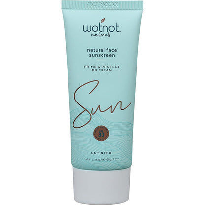 Wotnot Natural Face Sunscreen 30 SPF Untinted BB Cream 60g