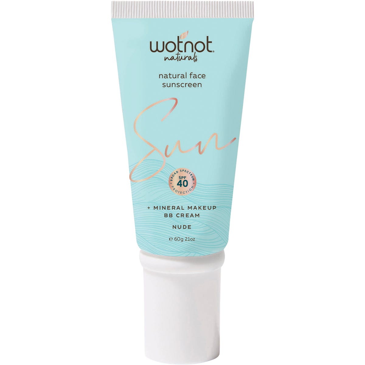 Wotnot Natural Face Sunscreen 40 SPF Nude BB Cream 60g