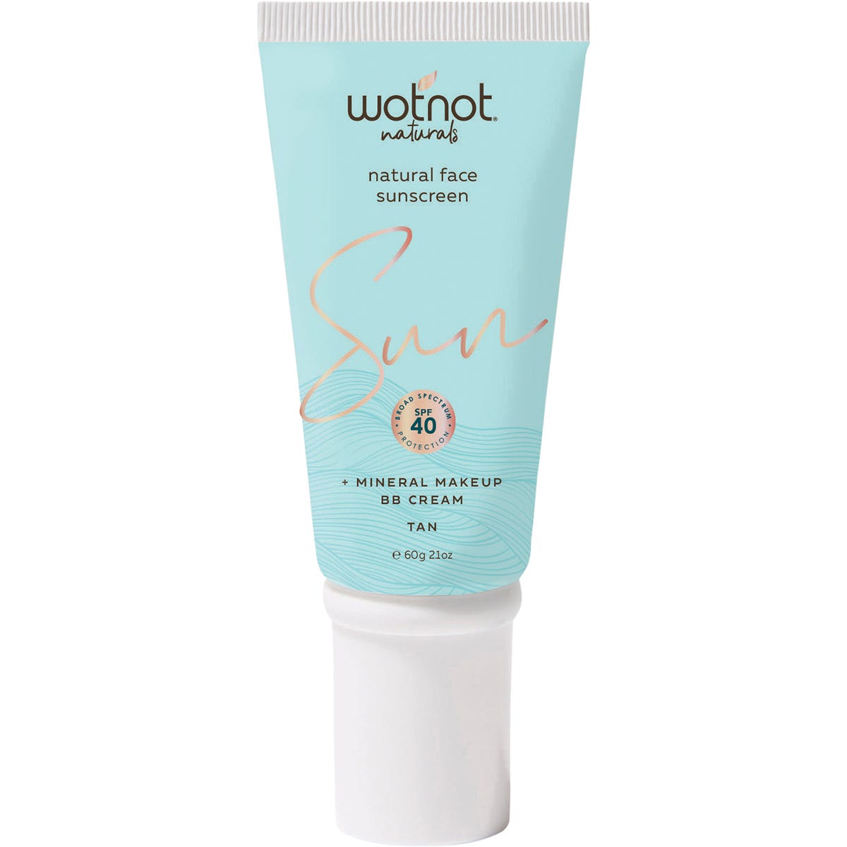 Wotnot Natural Face Sunscreen 40 SPF Tan BB Cream 60g