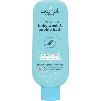 Wotnot Baby Wash & Bubble Bath Suitable For Sensitive Skin 250ml