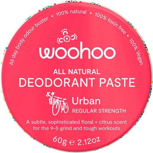 Woohoo Body Deodorant Paste Tin Urban Regular Strength 60g