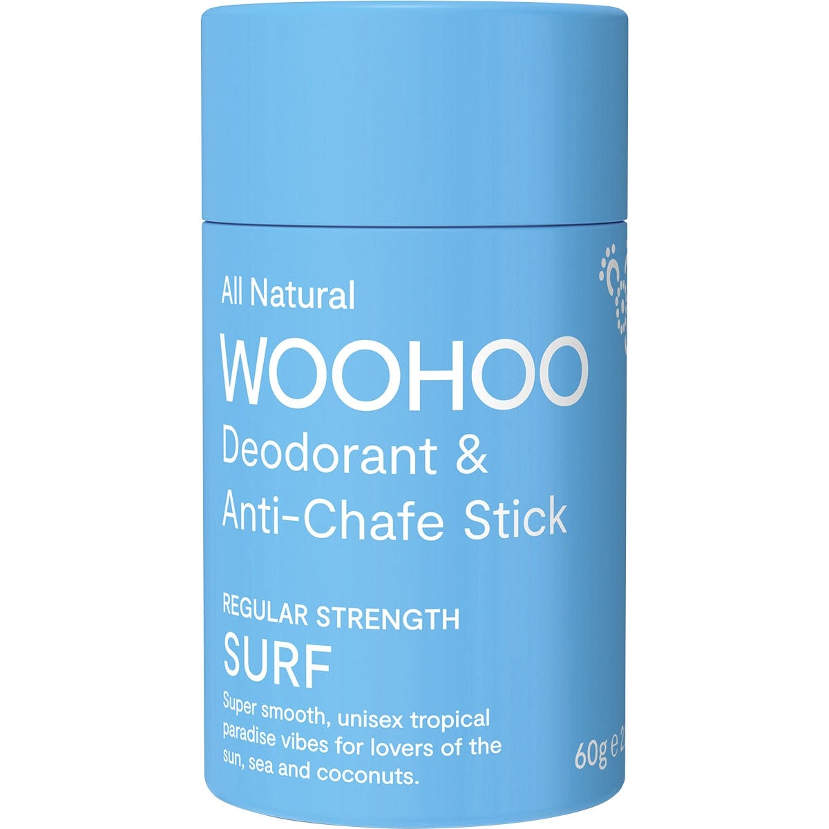 Woohoo Body Deodorant Stick Surf Regular Strength 60g